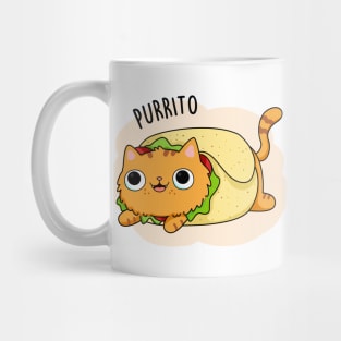 Purrito Cute Burrito Cat Pun Mug